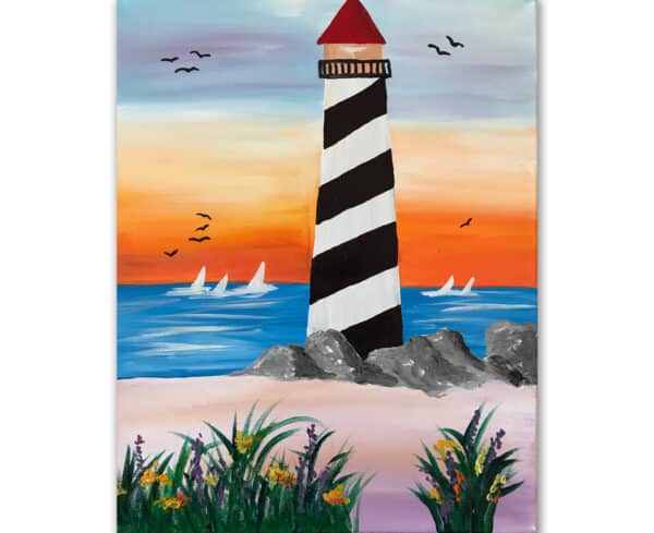 Painting of a lighthouse
