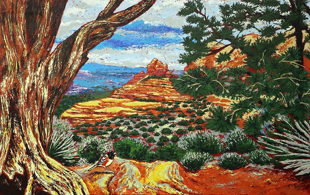 Contemporary landscape painting of Sedona