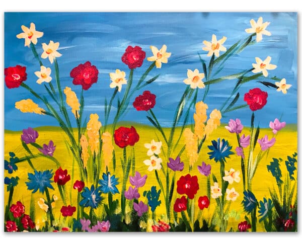 Spring Flowers painting class