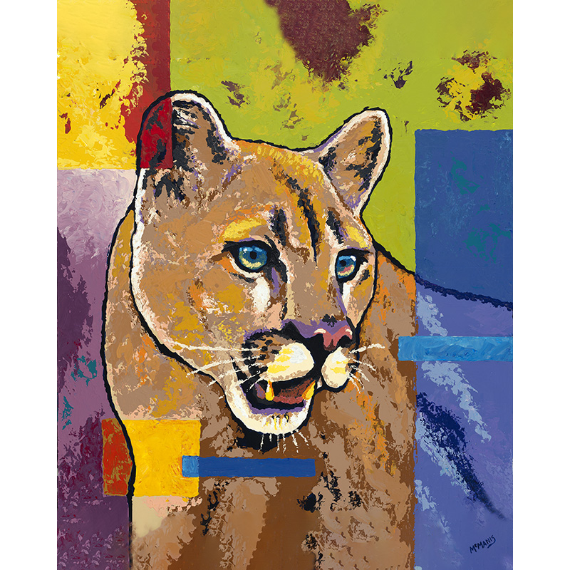 Cougar painting