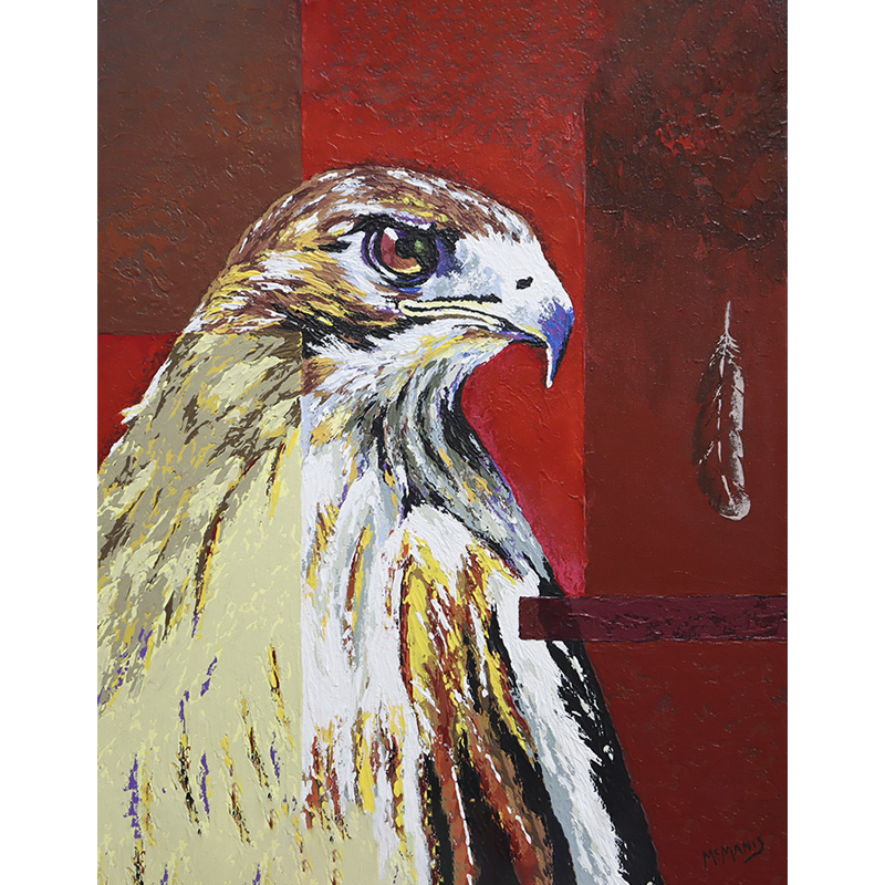 Hawk painting